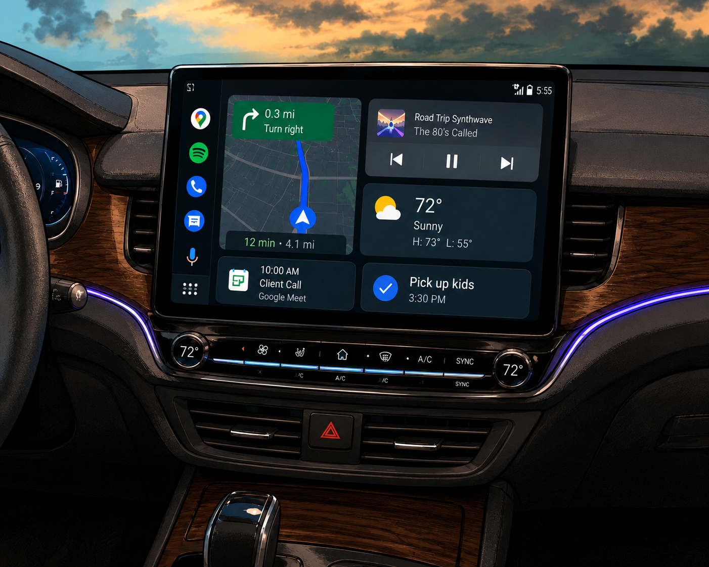 Android Auto Dashboard Decor Is Getting Too Confident